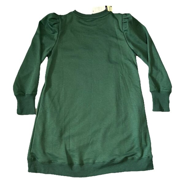 Jodifl Dress Midi Sweatshirt Womens M Green Long Sleeve Crewneck - Picture 8 of 10